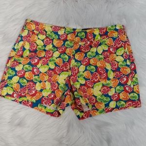 🍊🍋Juniper + Lime Citrus Print Shorts  Size 12